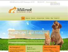 Tablet Screenshot of millcreekvet.ca